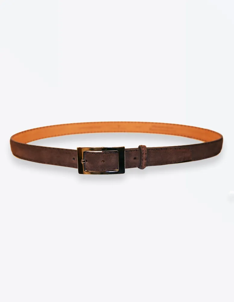 Chocolate Suede Belt