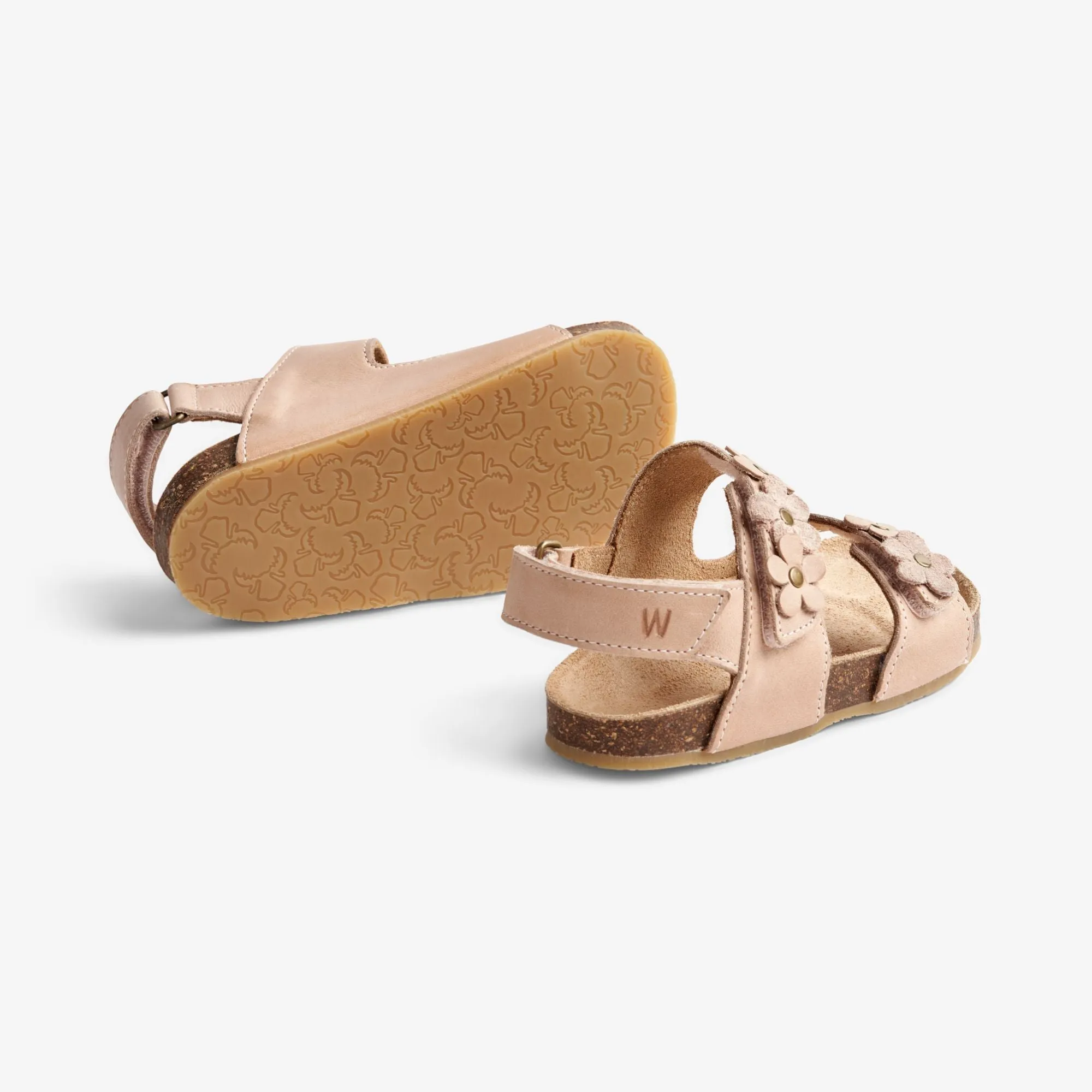 Clare Flower Sandal - beige rose