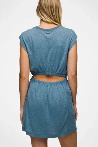 COZY UP CUT OUT DRESS GREY BLUE