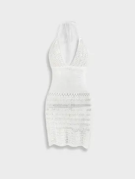 Crochet White Beach Dress