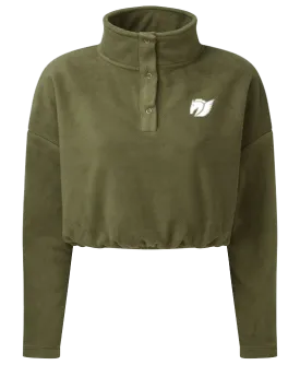 Cropped Fleece - Olive