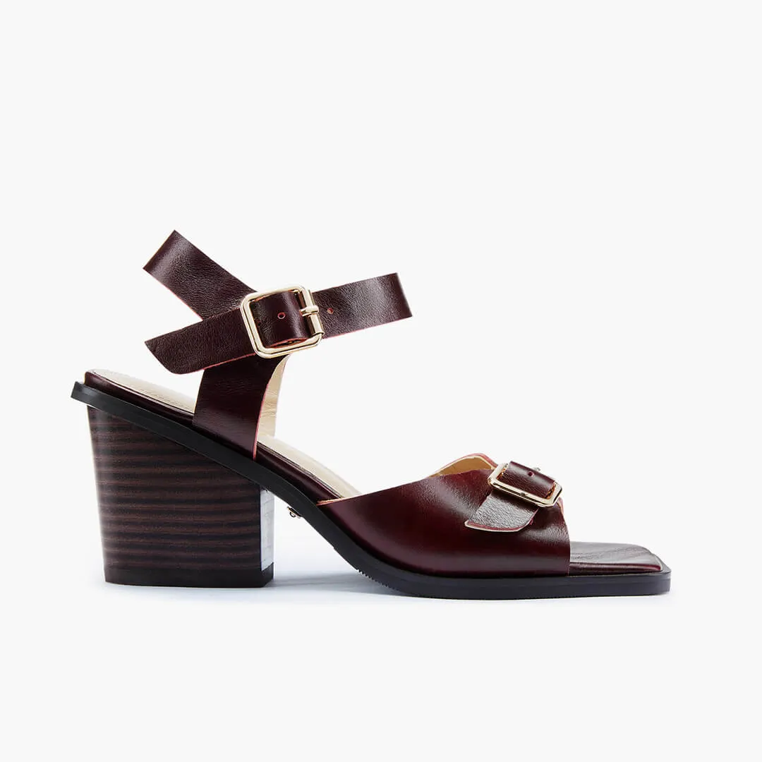 *DAST - brown two belt sandals