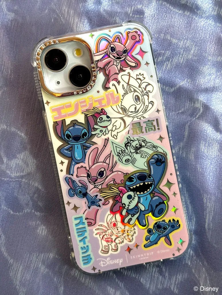 Disney Kawaii Stitch Shock iPhone Case