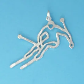 Downhill Skier Pendant