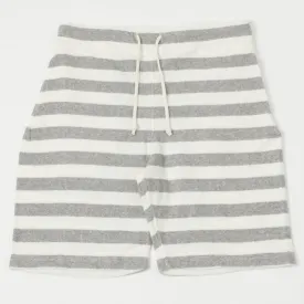 Dubbleworks Pile Border Shorts - Grey Stripe