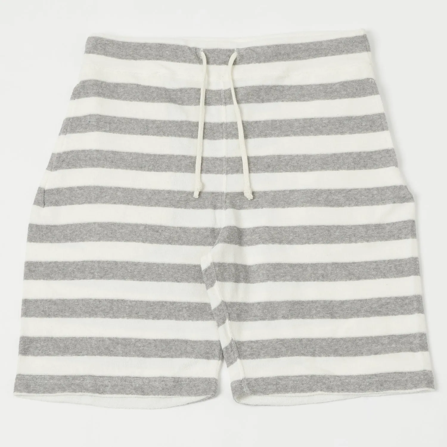 Dubbleworks Pile Border Shorts - Grey Stripe