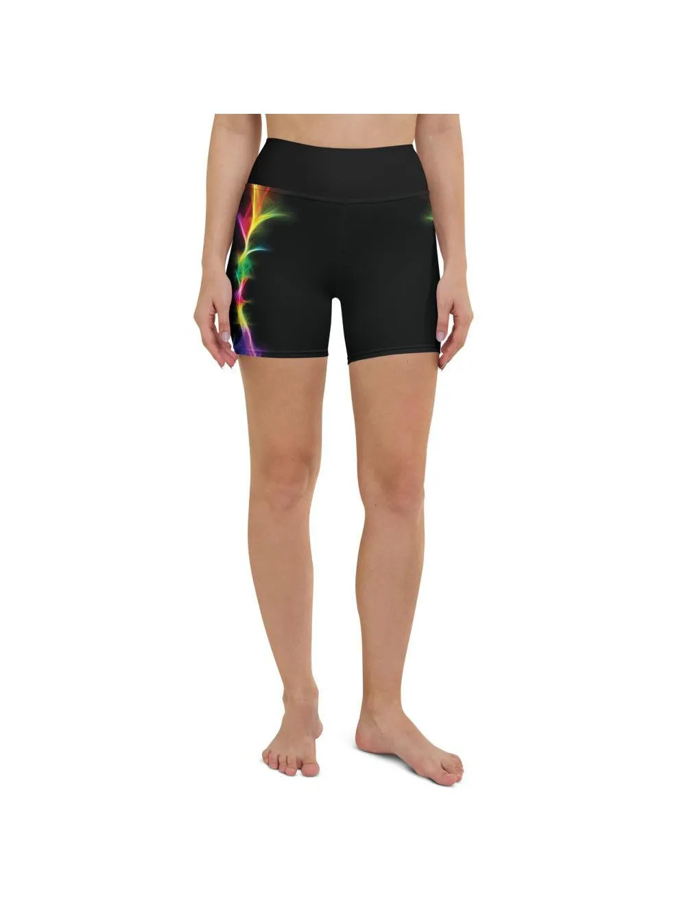 EDM Particle Wave Yoga Shorts