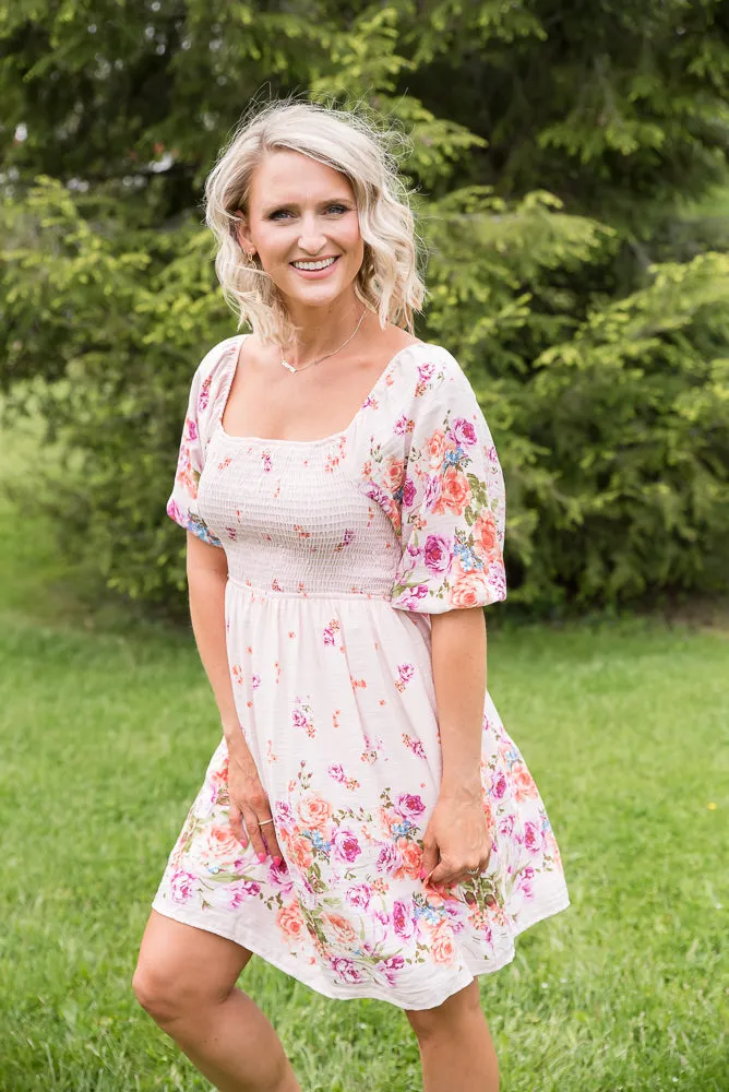 Elegant and Sweet Floral Dress [Online Exclusive]