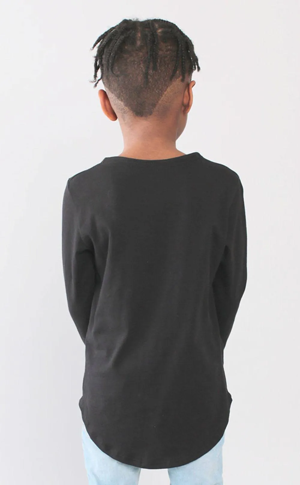 Entree Kids Fashion Curved Hem Pocket Long Sleeve - Only Size 2 Left