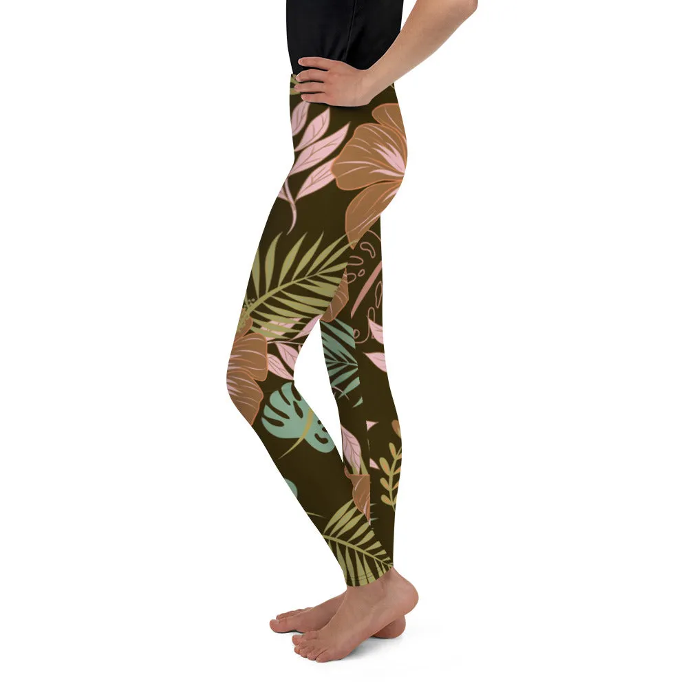 Fall Floral Youth Leggings