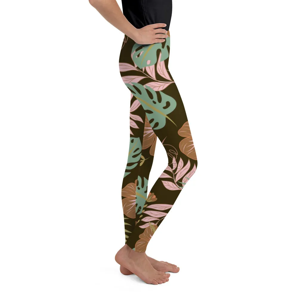 Fall Floral Youth Leggings