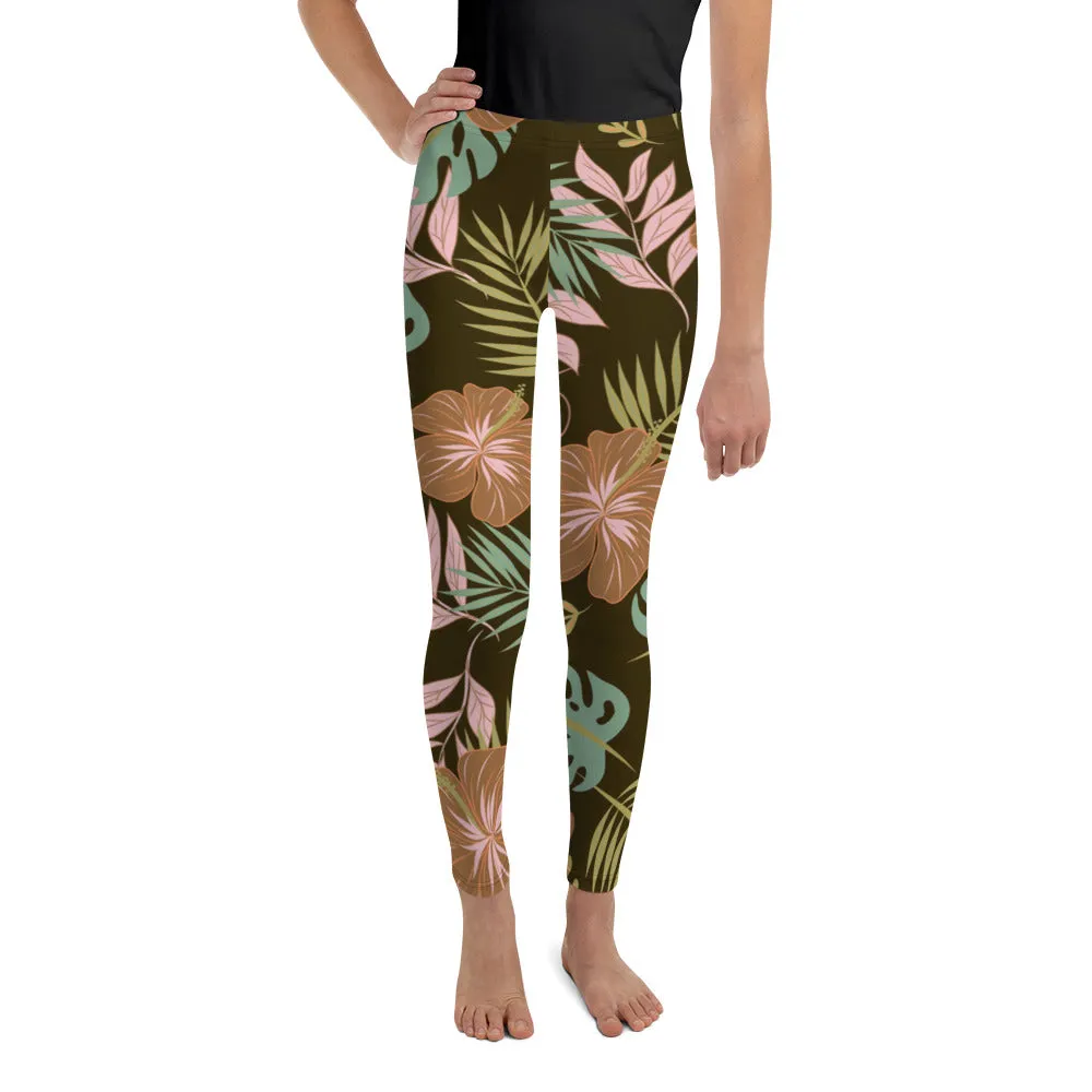 Fall Floral Youth Leggings