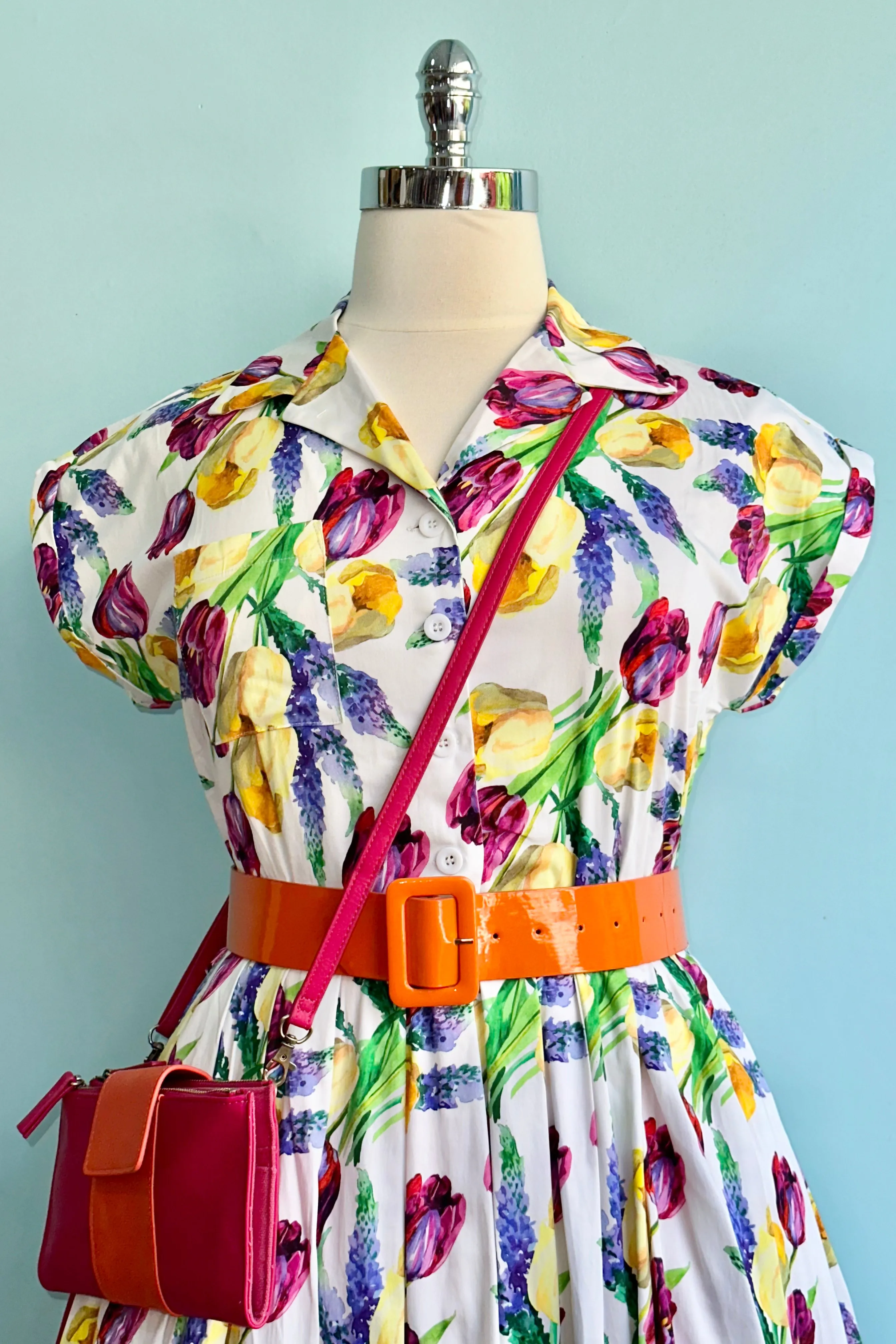 Final Sale Tulips and Hyacinth Connie Dress by Retrospec'd