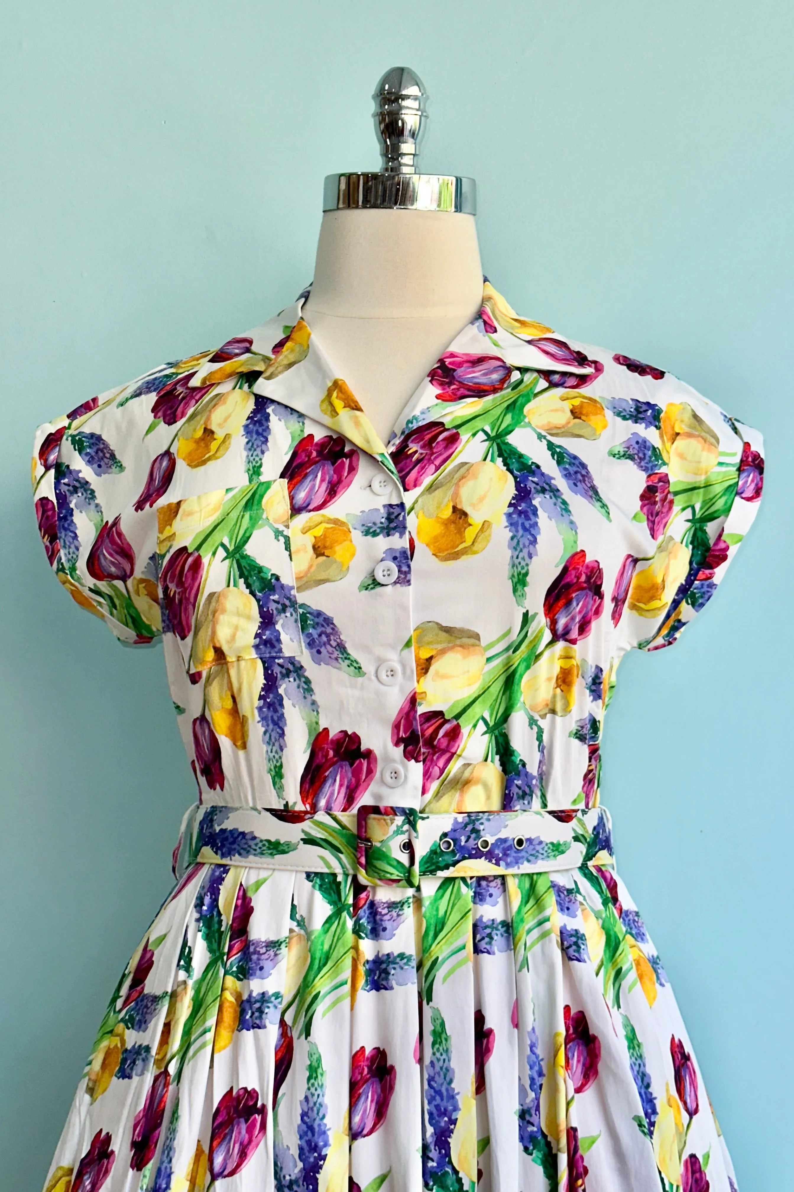 Final Sale Tulips and Hyacinth Connie Dress by Retrospec'd