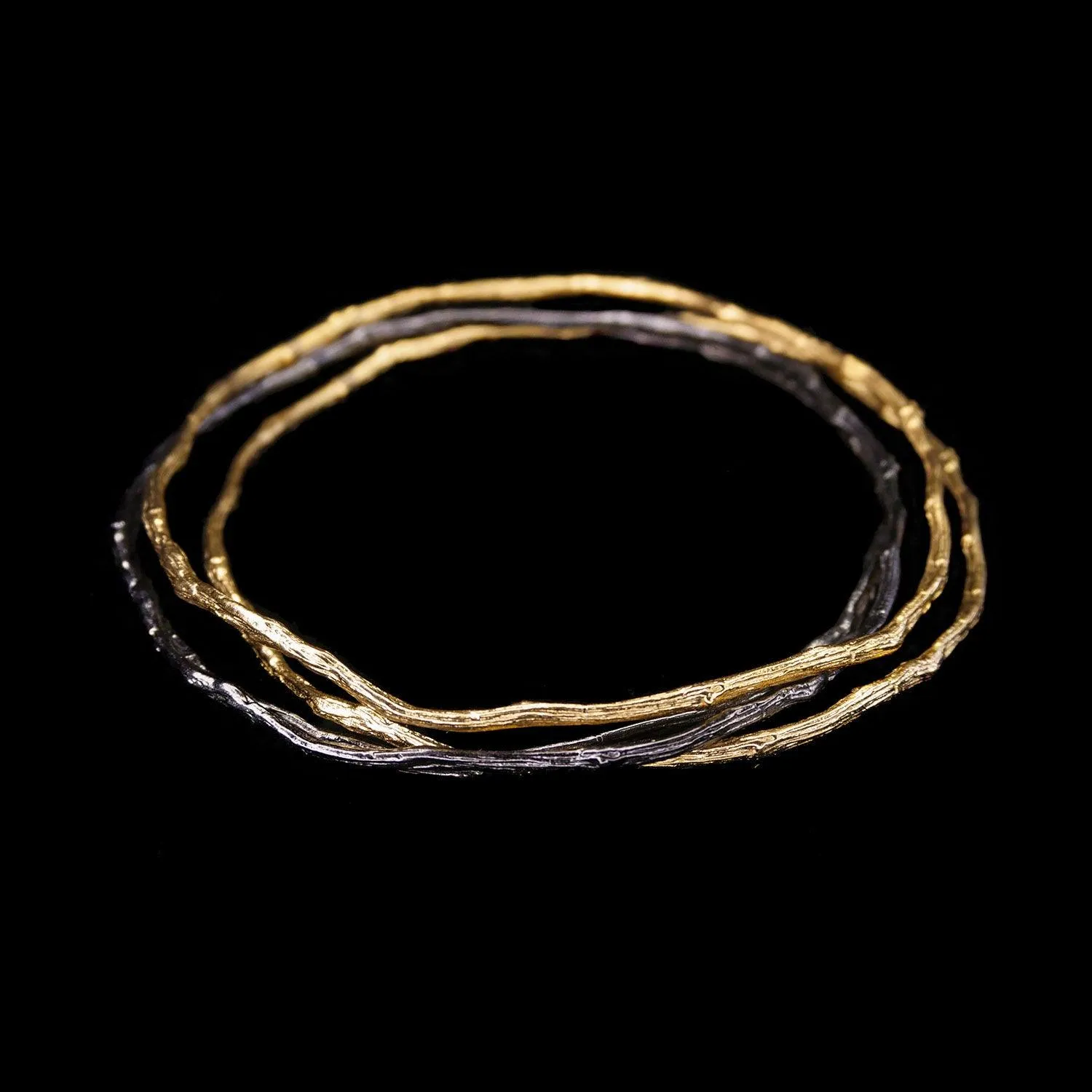 Fine Petite Driftwood Bangles (Set of 4)