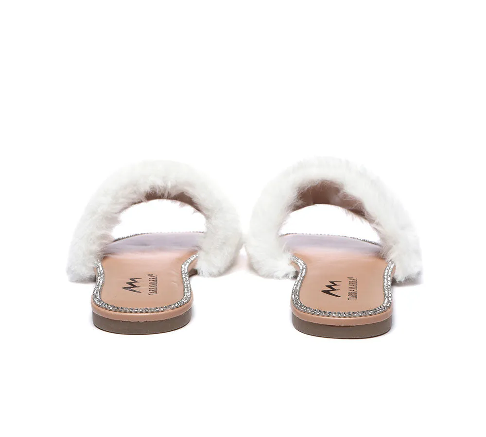 Fluffy Diamante Women Sandals