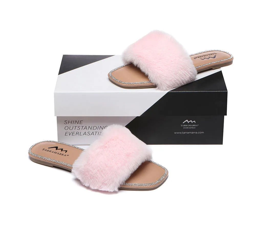 Fluffy Diamante Women Sandals