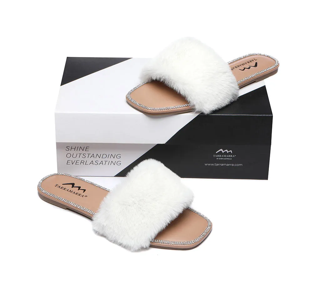 Fluffy Diamante Women Sandals