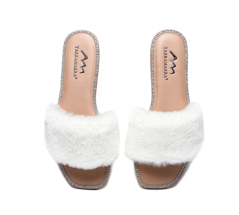 Fluffy Diamante Women Sandals