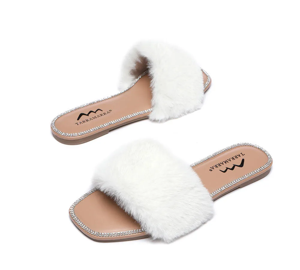 Fluffy Diamante Women Sandals