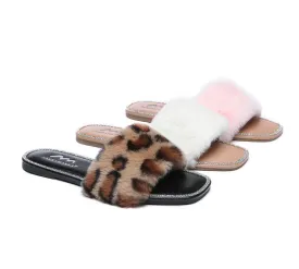 Fluffy Diamante Women Sandals