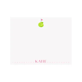 Golf Green  Stationery- Pink