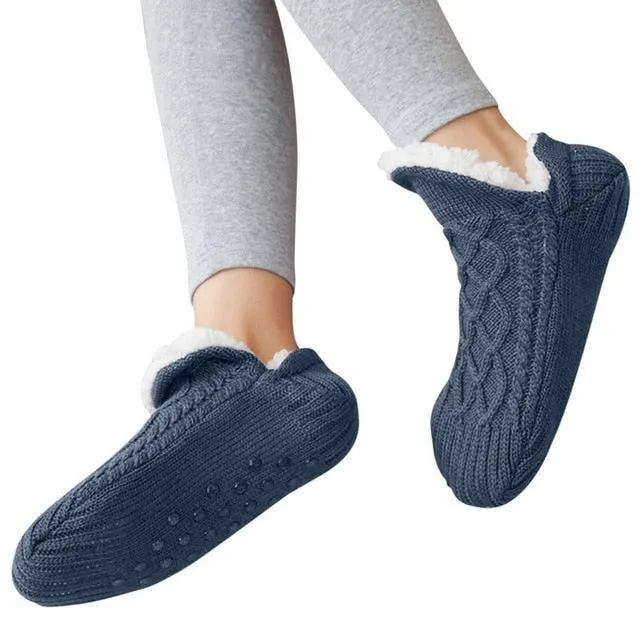 GRW Thermal Socks Ultra Warm Non-Slip Yarn Fur Indoor Slipper Socks