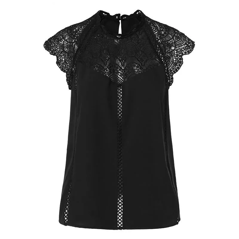 Hollow Out Lace Top