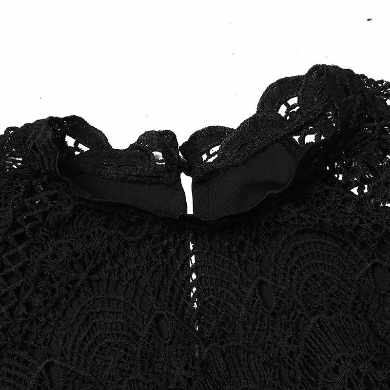 Hollow Out Lace Top