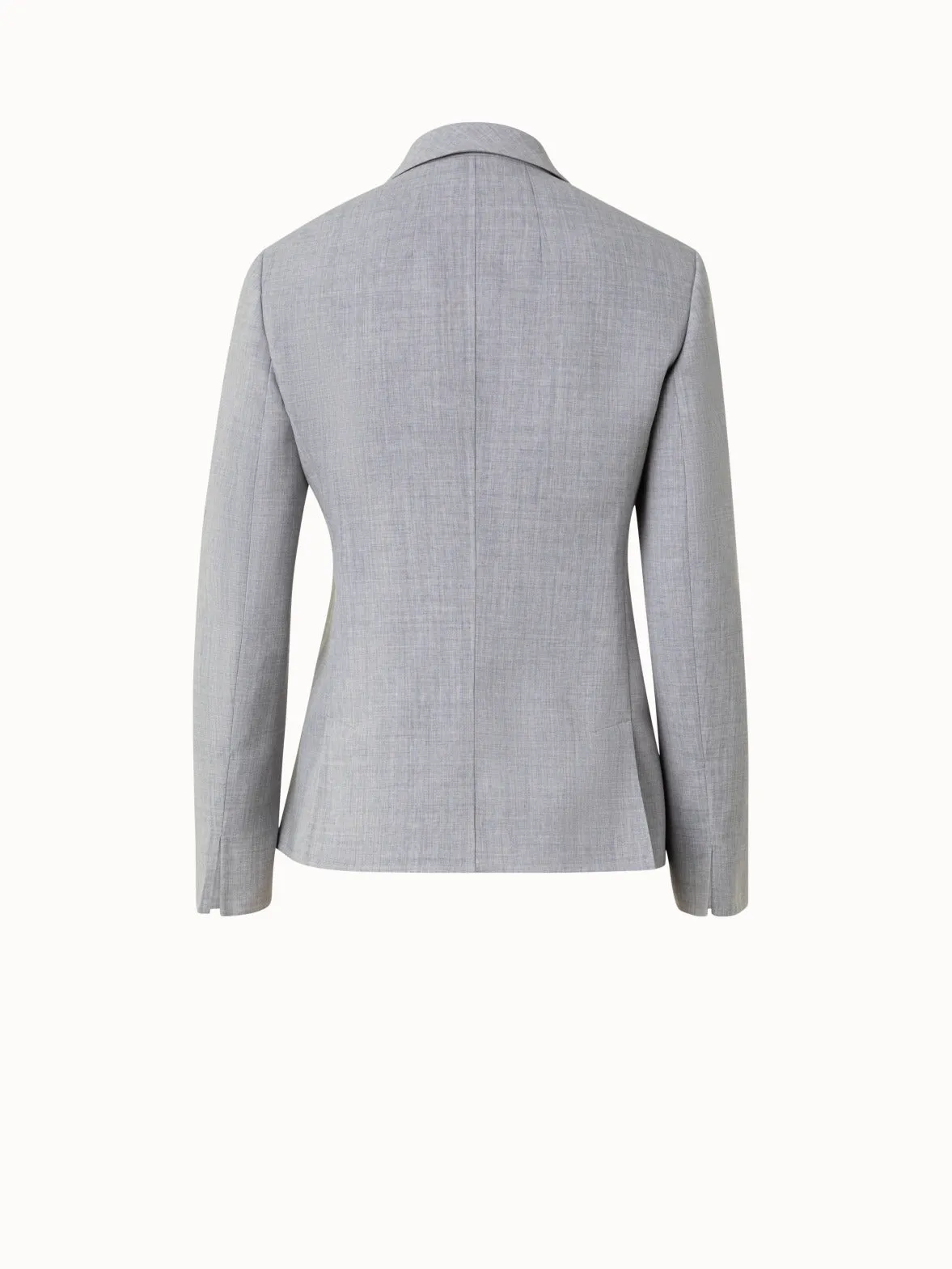 Jacket from Wool Double-Face Stretch