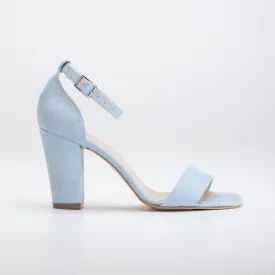 Jess - Blue Suede Sandals