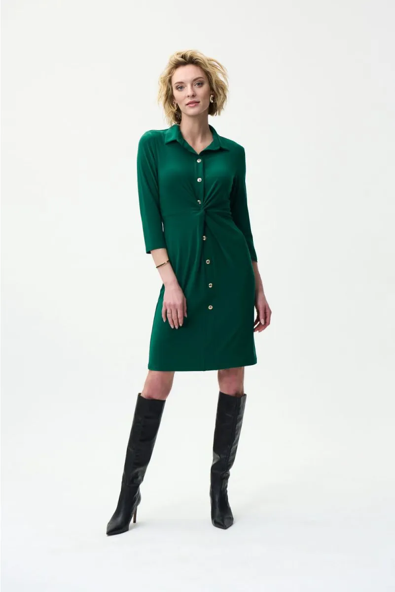 Joseph Ribkoff Long Sleeve Knee Length Button Down Dress