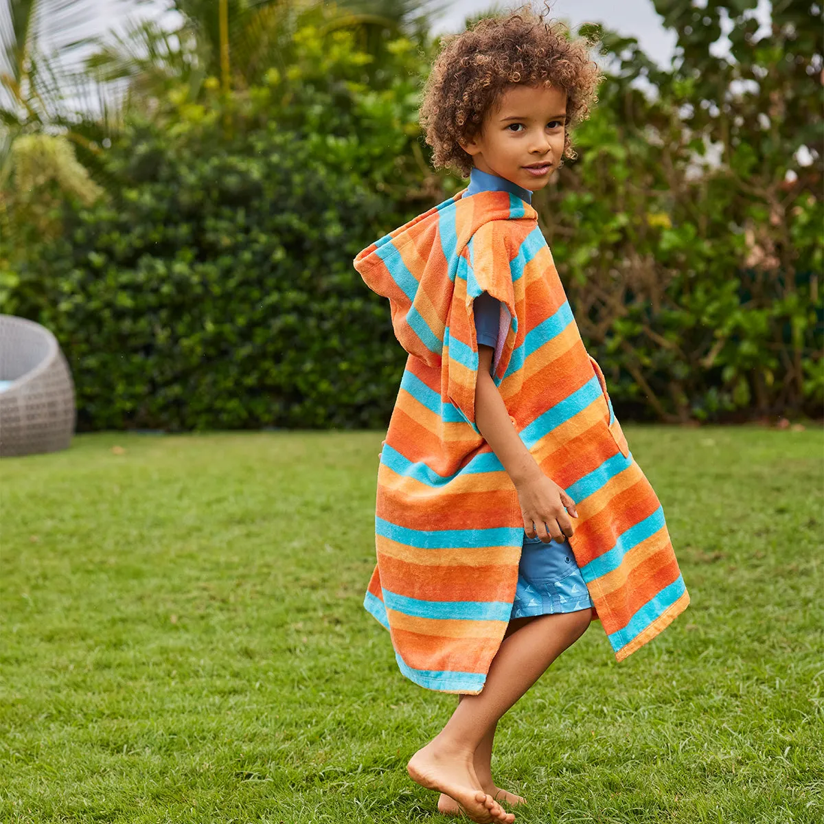 Kid's Hooded Beach Poncho