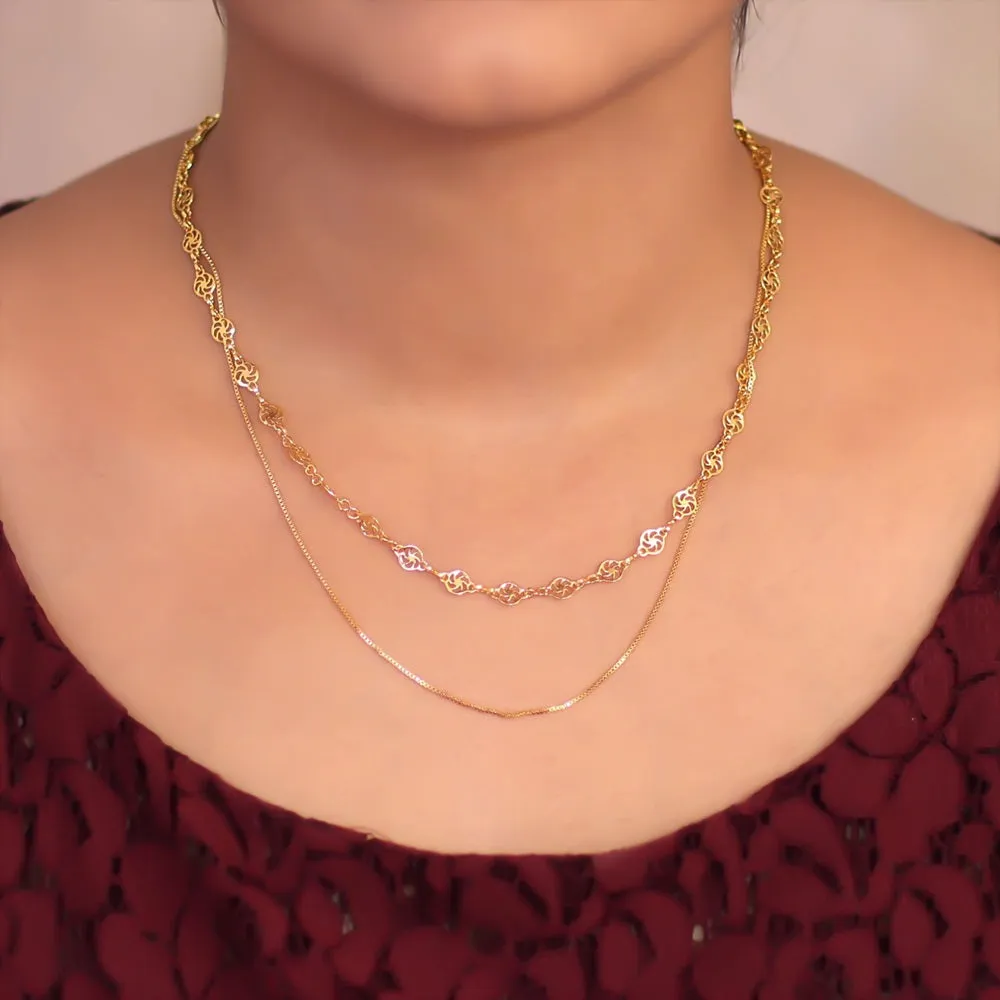 KY101477 - Simple Double layer Necklace