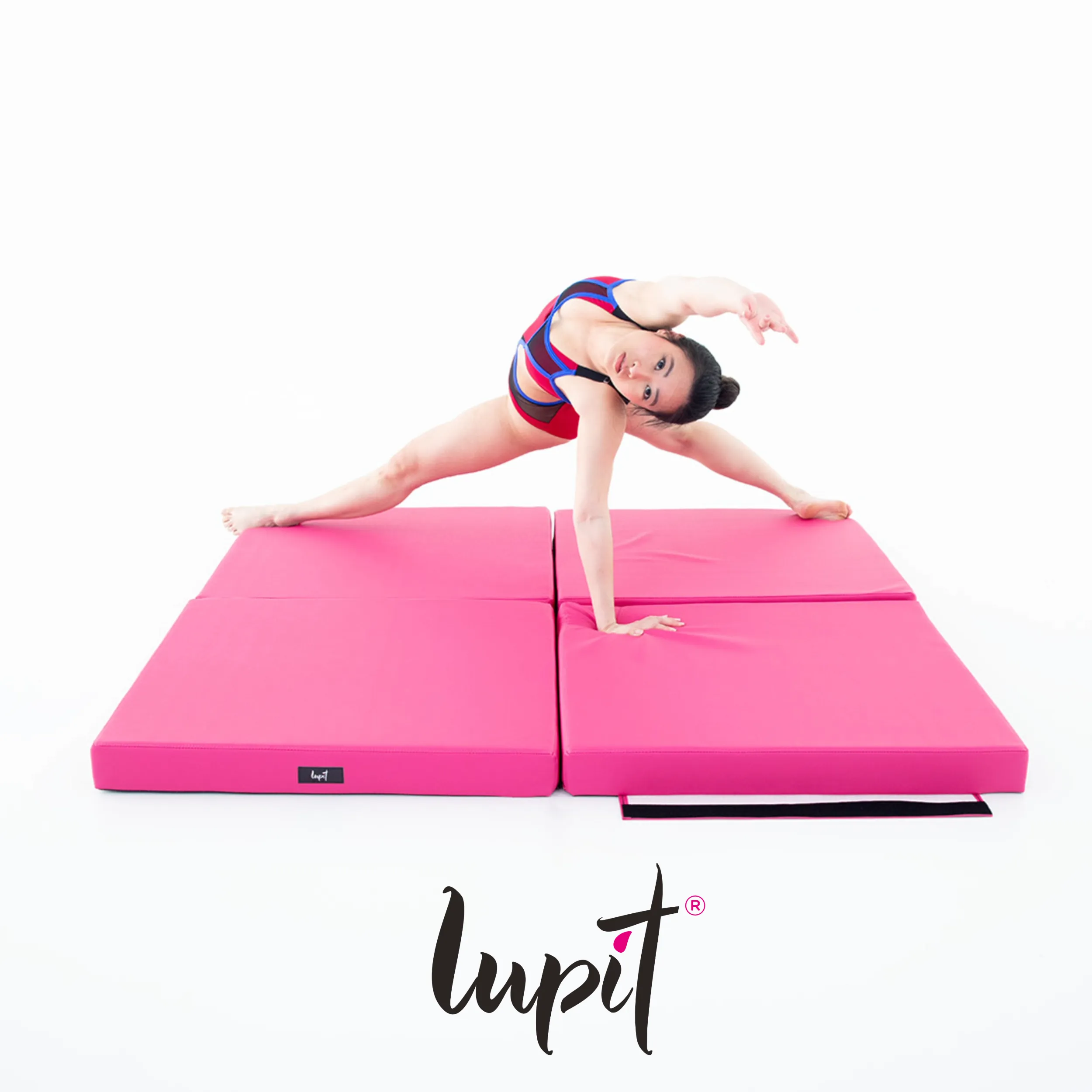 Lupit Crash Mat Square Multi-Use Premium Pink | 150 cm - 8 cm