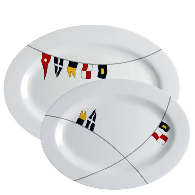 Marine Business Melamine Ova Serving Dish Set Regata