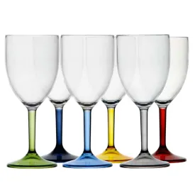 Marine Business Water Wine Glass Coloured Base Party