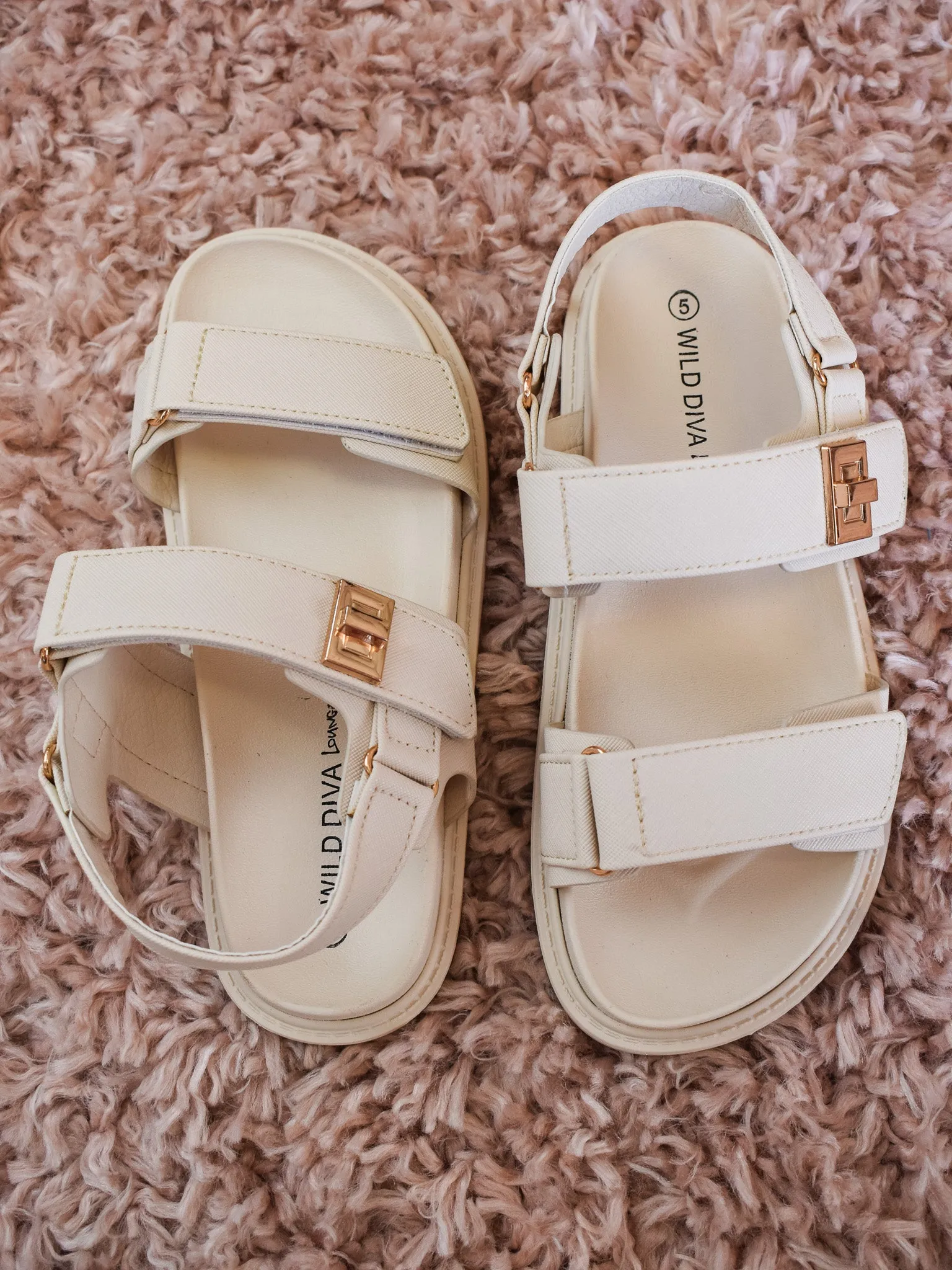 Mayara Velcro Double Strap Sandal