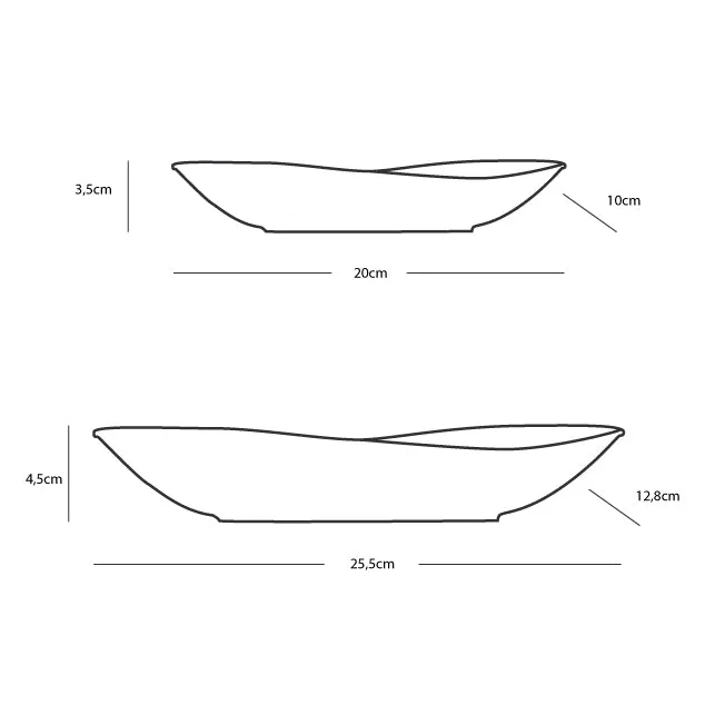 MELAMINE SNACK SET NORTHWIND, 4 PC