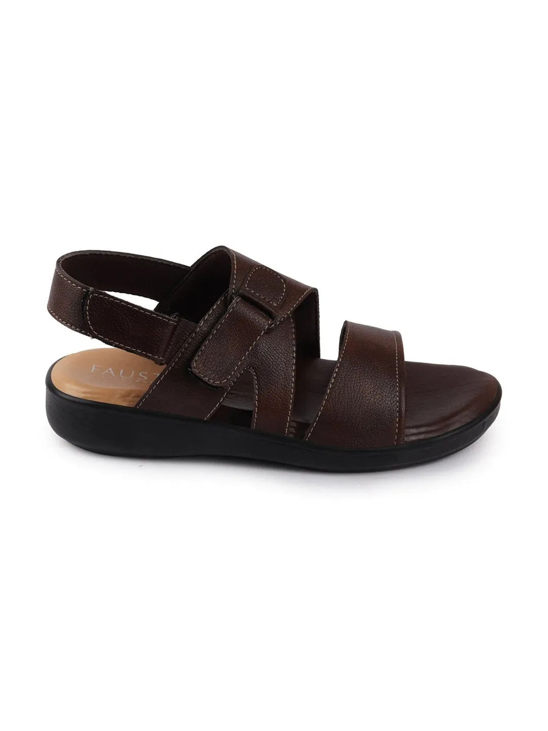 Men Brown Dress Sandals