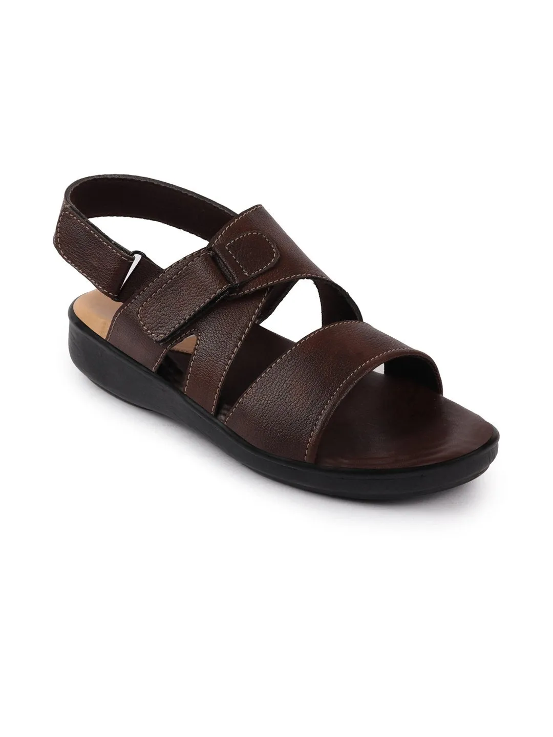 Men Brown Dress Sandals