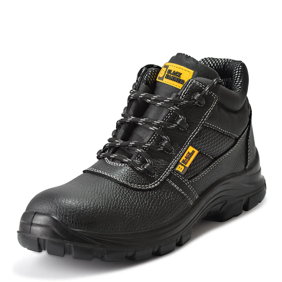 Mens Safety Waterproof Boots | Leather Steel Toe Cap | Working Ankle Lightweight S3 SRC 1007