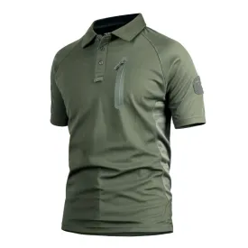 Men's Short Sleeve Quick Dry Battle Top Army Green