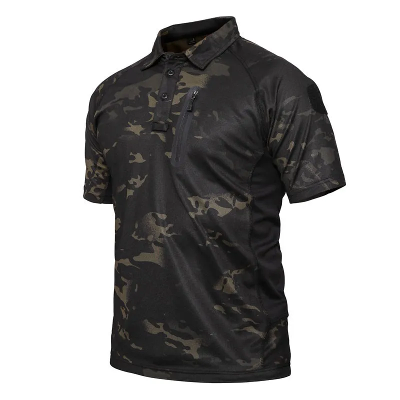 Men's Short Sleeve Quick Dry Battle Top kahki