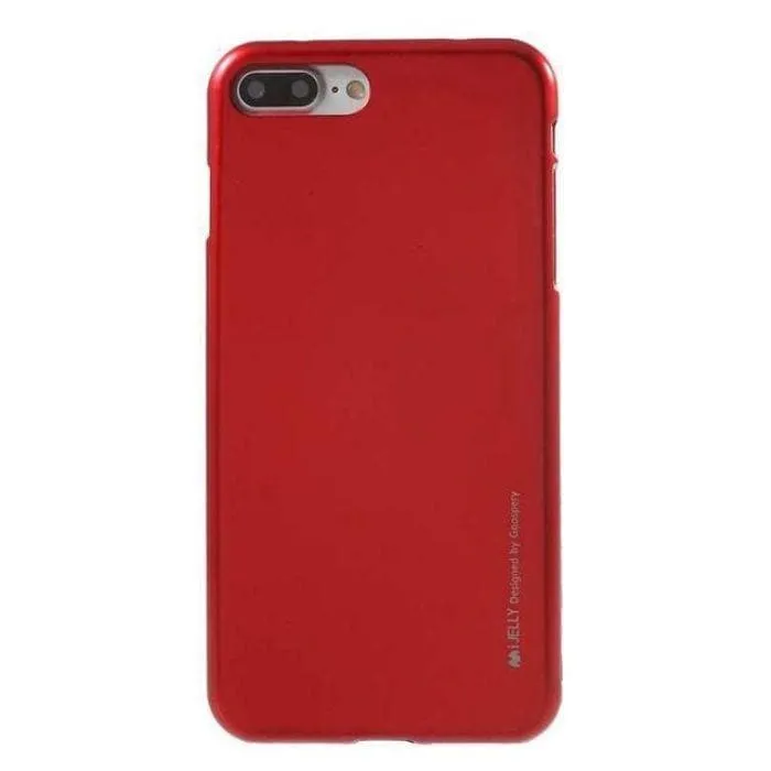 Mercury Jelly Case for iPhone 7/8 Plus - Metal Red