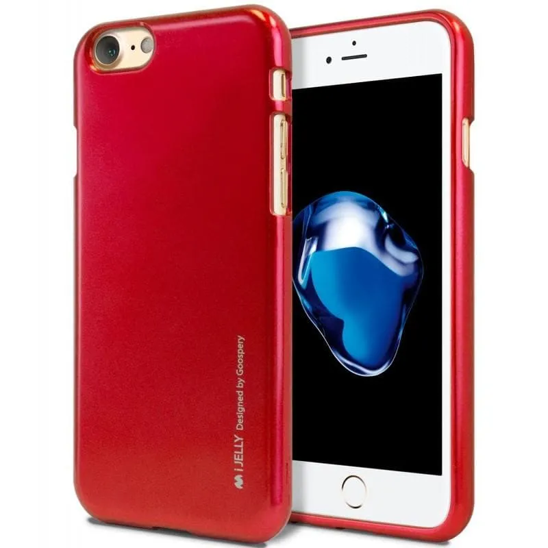 Mercury Jelly Case for iPhone 7/8 Plus - Metal Red