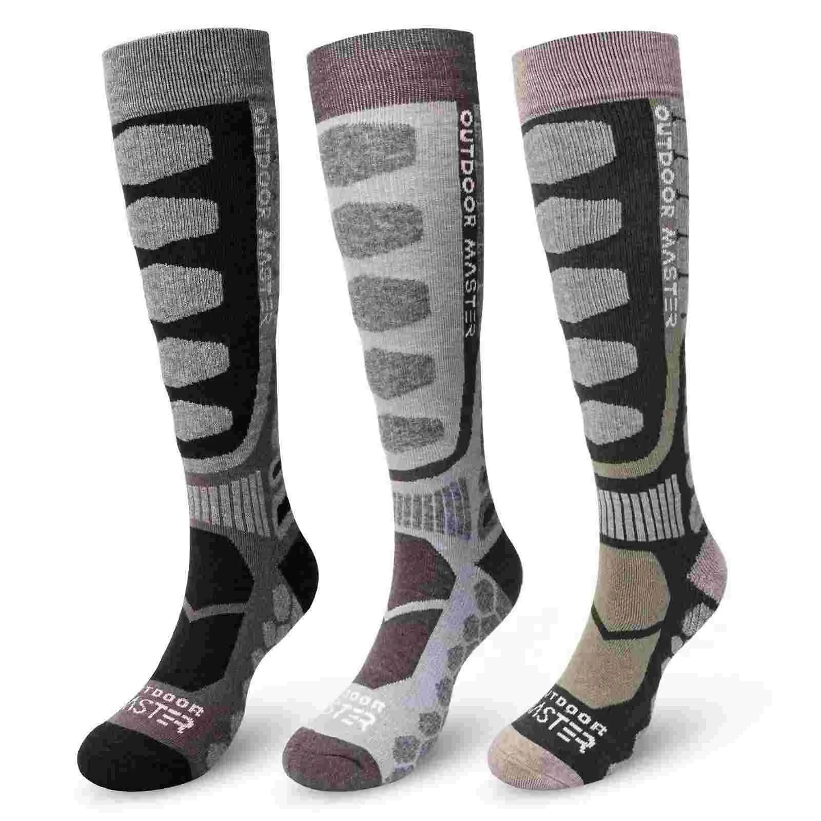 Merino Wool Ski Socks 2/3 Pairs