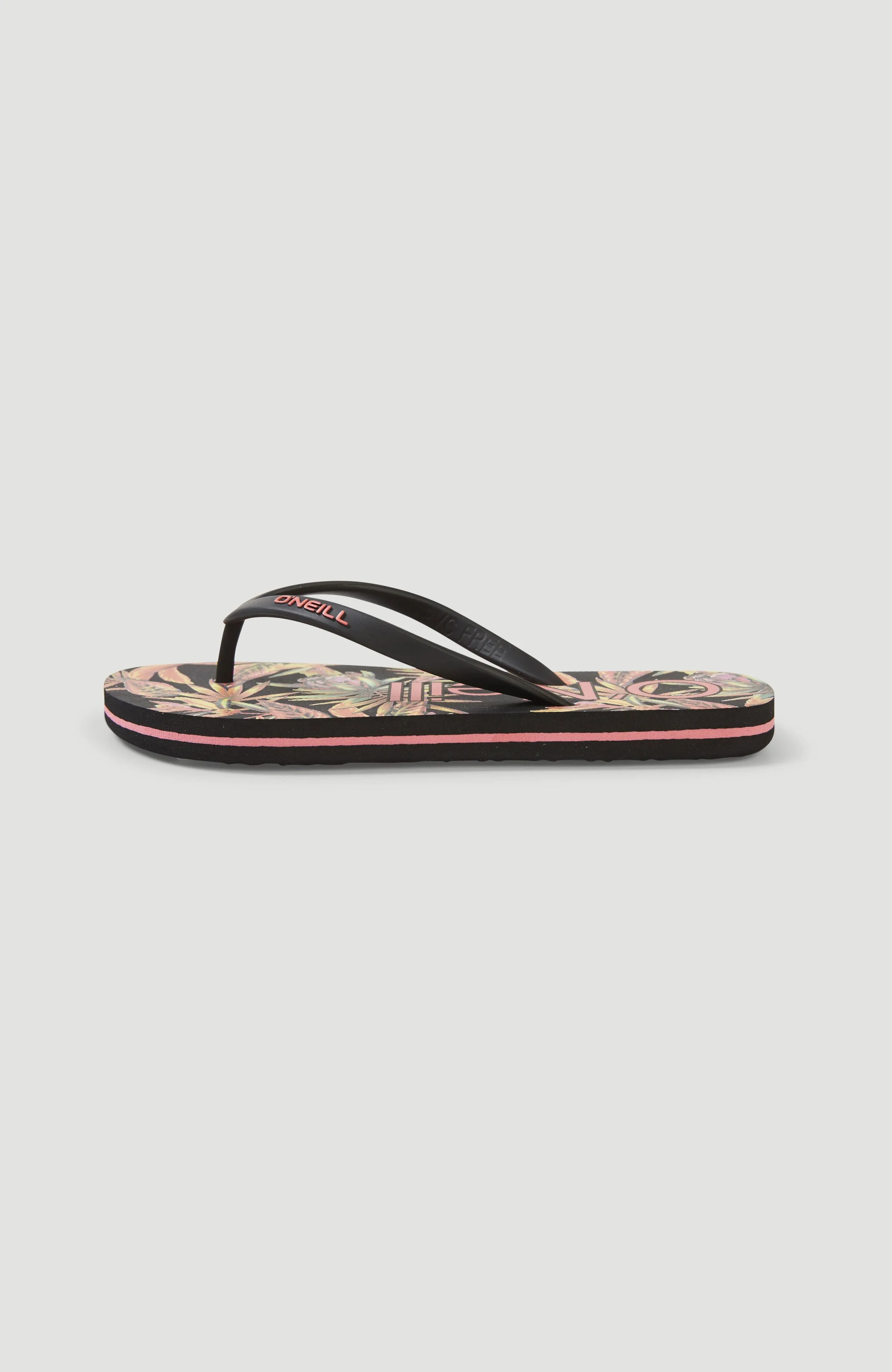 Moya Sandals | Black Tropical Flower