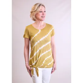 Mystree Tie Dye Tee with Tie Hem