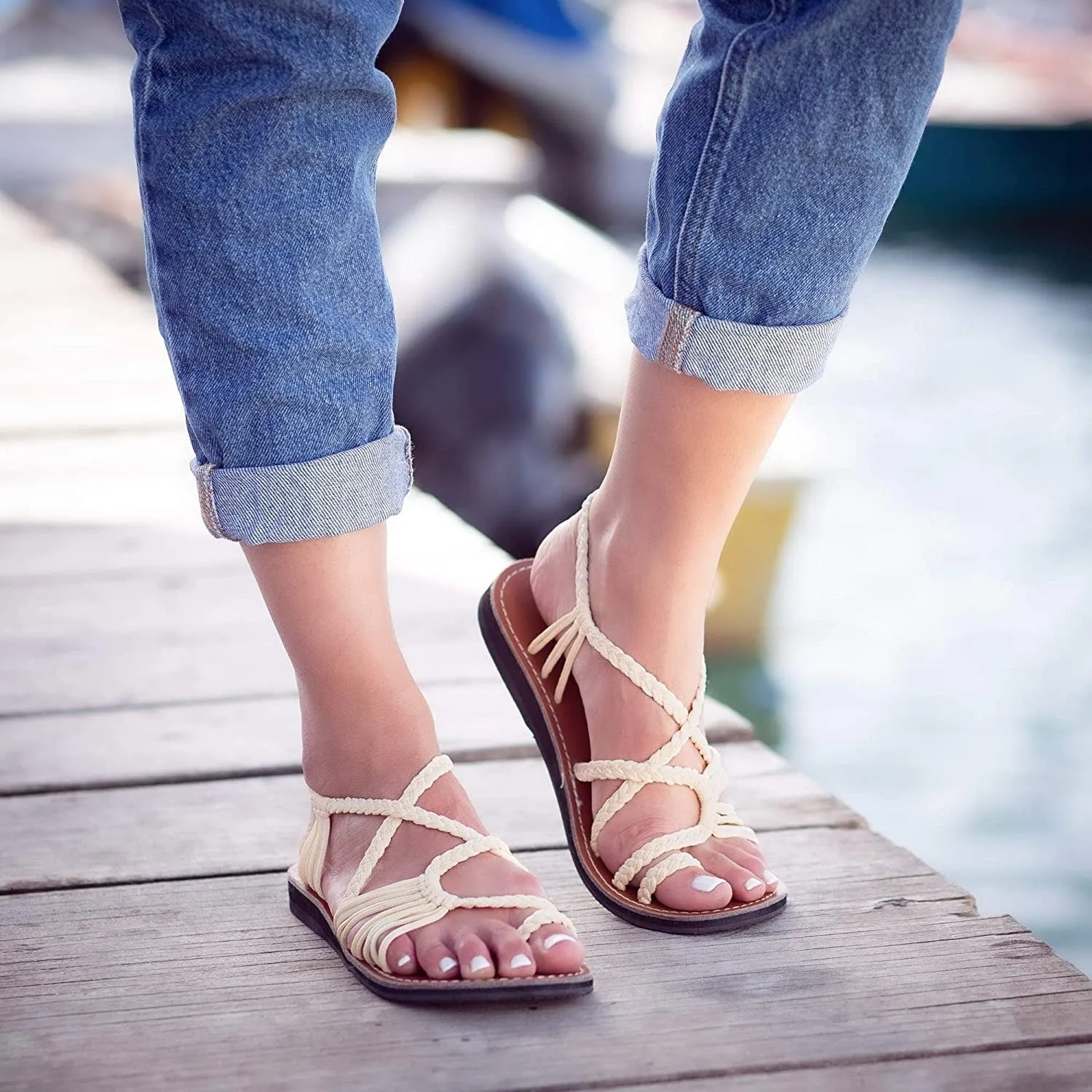 OCW Women Sandals Comfy Retro Style Summer Beach Fashion Super Soft